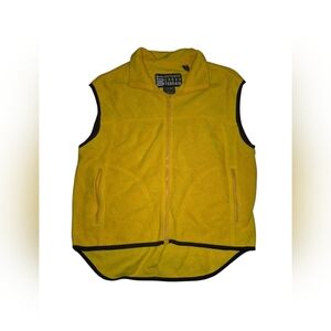 Outdoor Urban Terrain Yellow Zip Up Fleece Vest